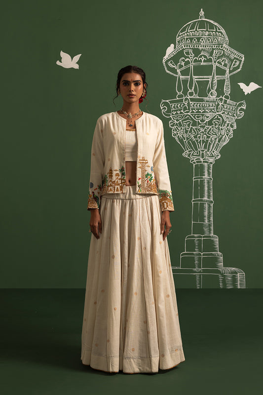 Off-white marodi border blouse