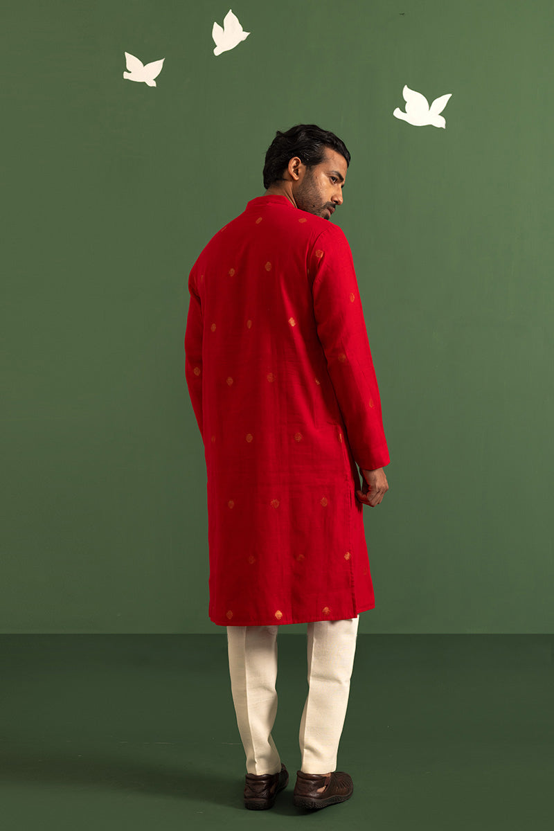Off-white khadi men’s pants