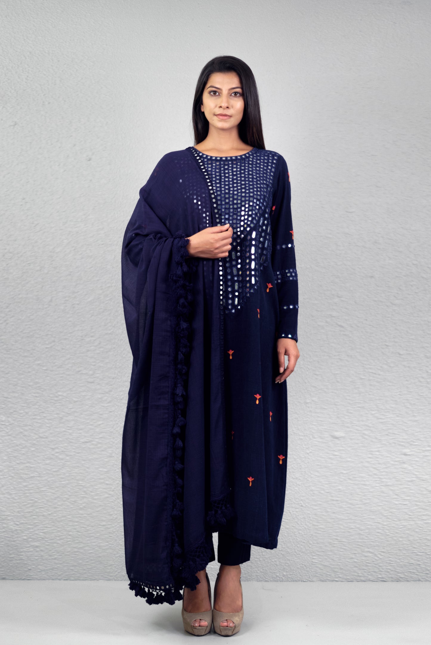 Indigo abha toran yoke kurta