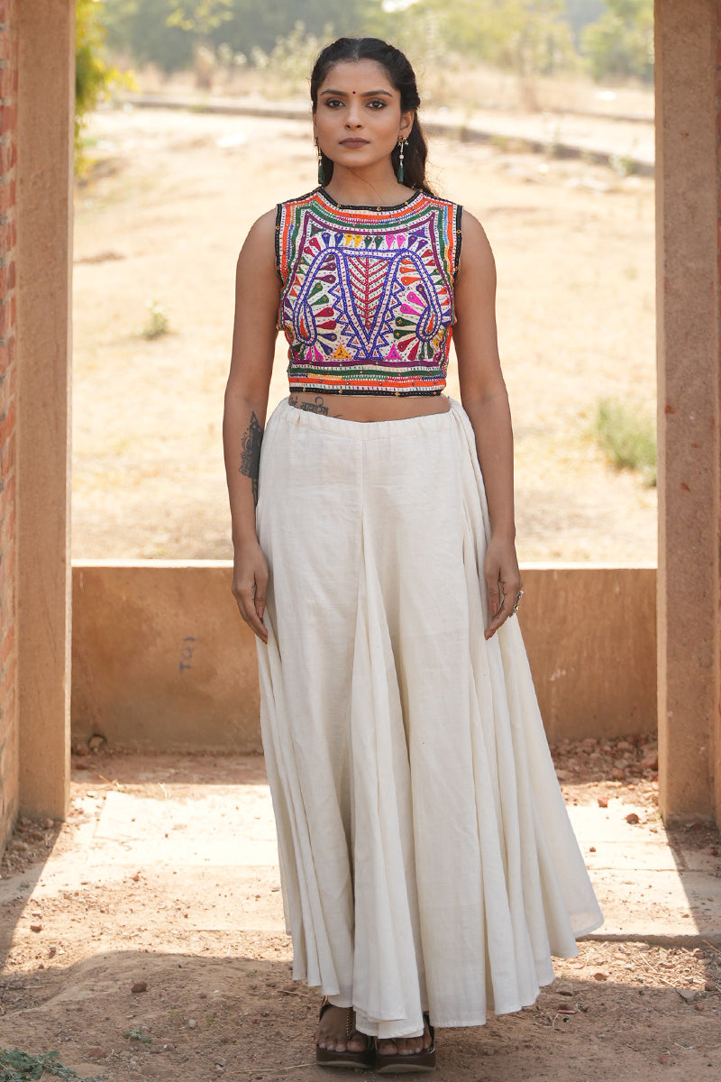 Katab Embroidered Crop Top
