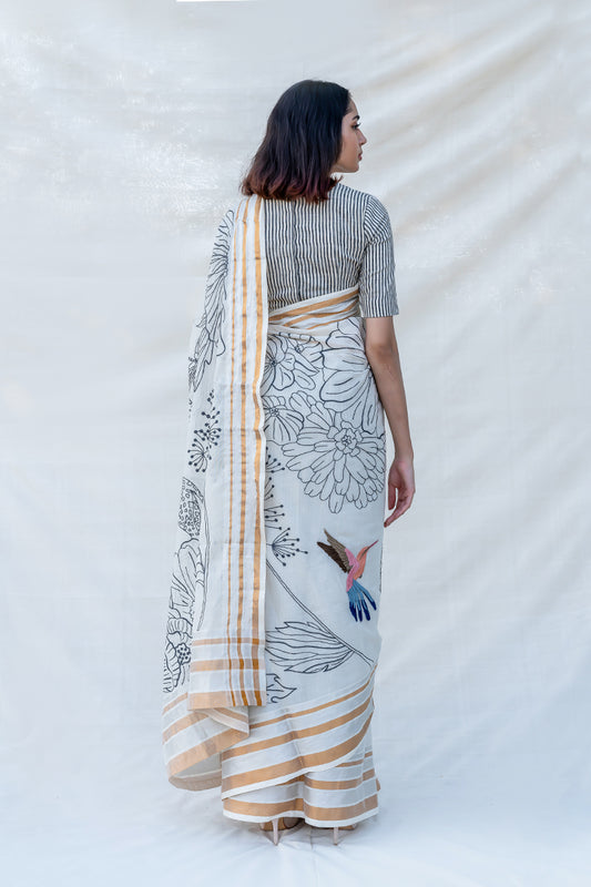 Songs of the Sky Saree