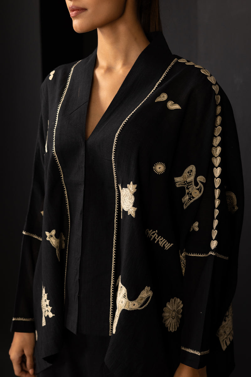 Ahir butta cape top