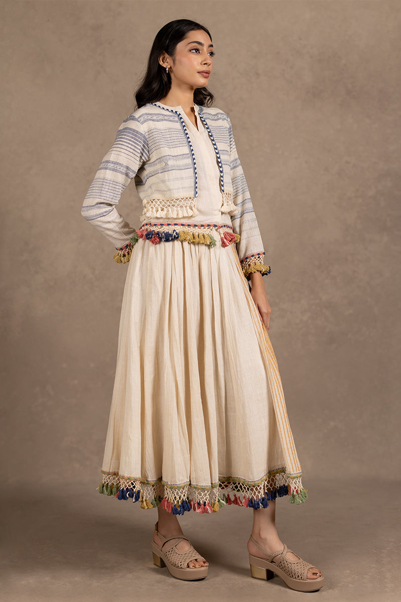 Kala Cotton Two Layer Tassel Top