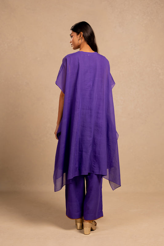 Purple handwoven cotton pants