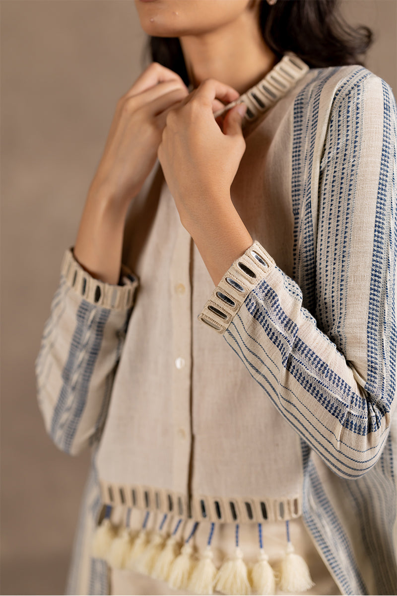 Kala Cotton High-low Mirror Hem Top