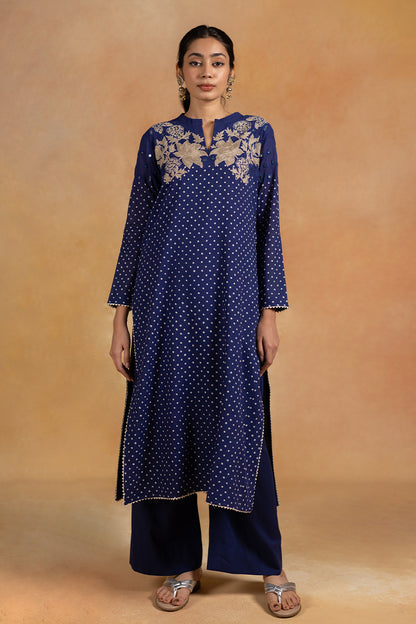 Ambar - Blue Handwoven Pants