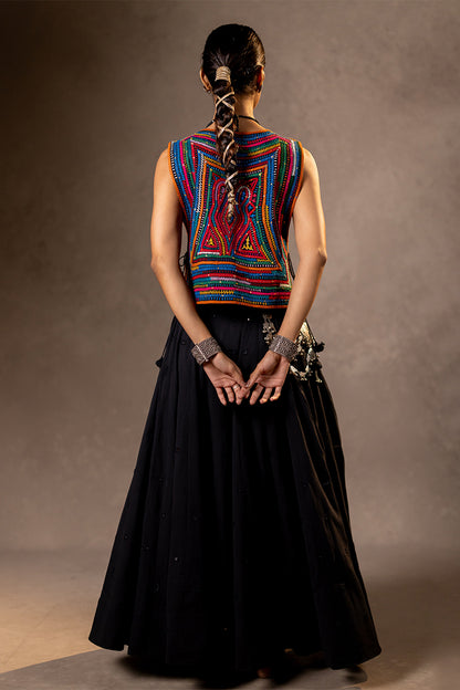 Raas - Katab Embroidered Overlay