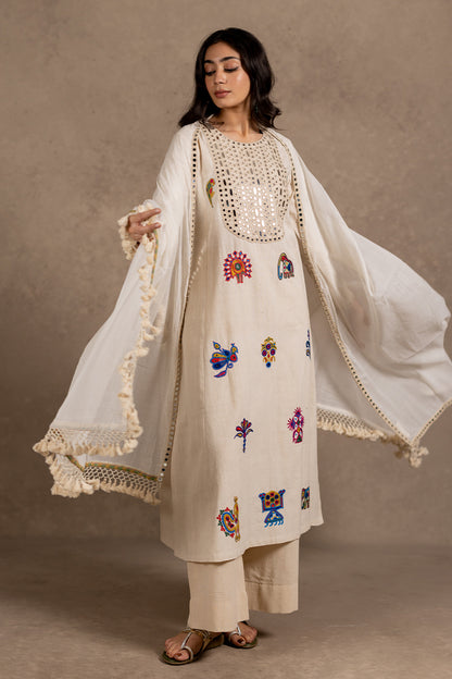 Jhallar - Handwoven Kota Dupatta