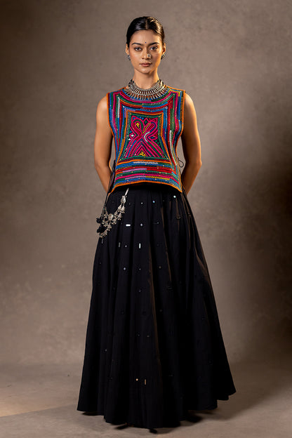 Raas - Katab Embroidered Overlay