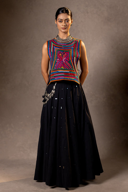 Raas - Katab Embroidered Overlay