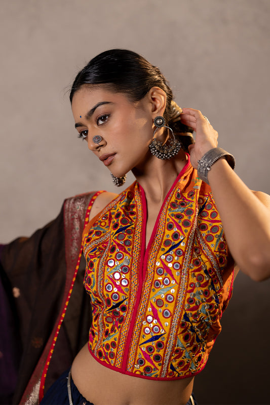 Siddhi -  Kutchi embroidered blouse