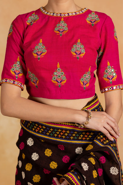 Gulshan - Red Hand Embroidered Blouse