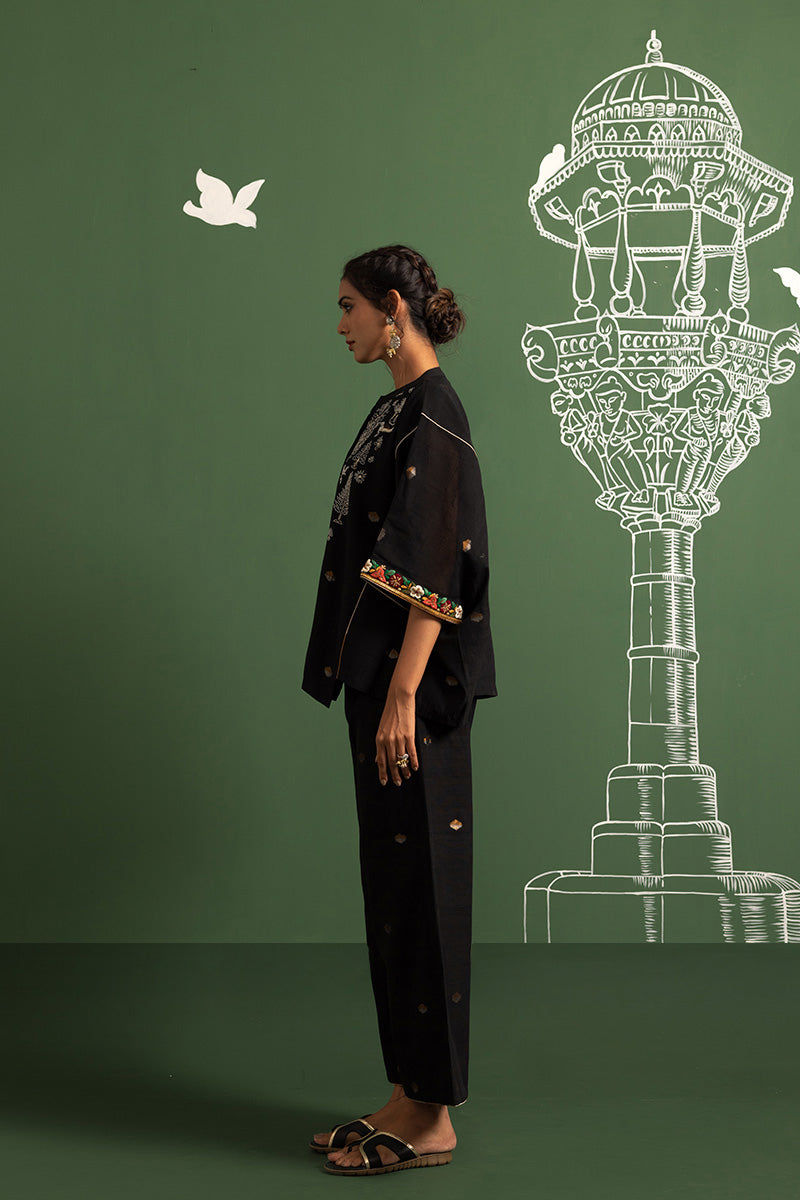 Under the night sky cape top