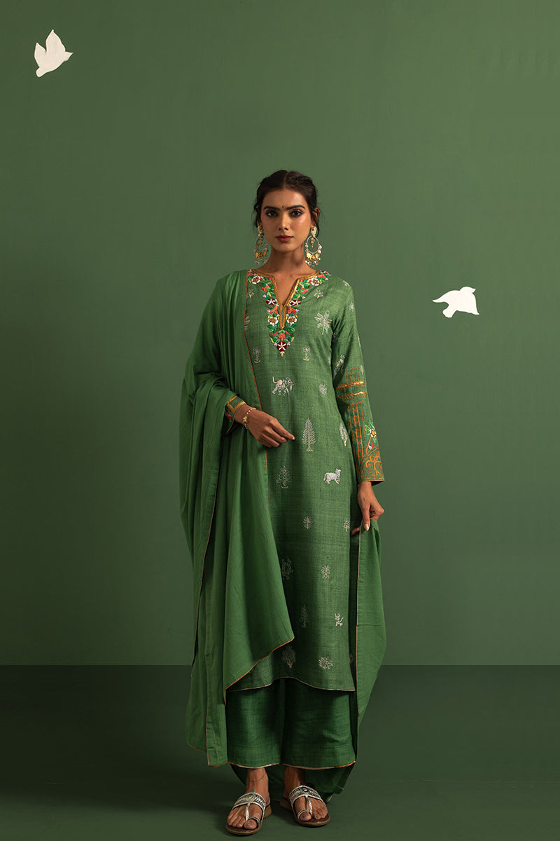 Forest green set