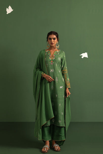 Forest green set