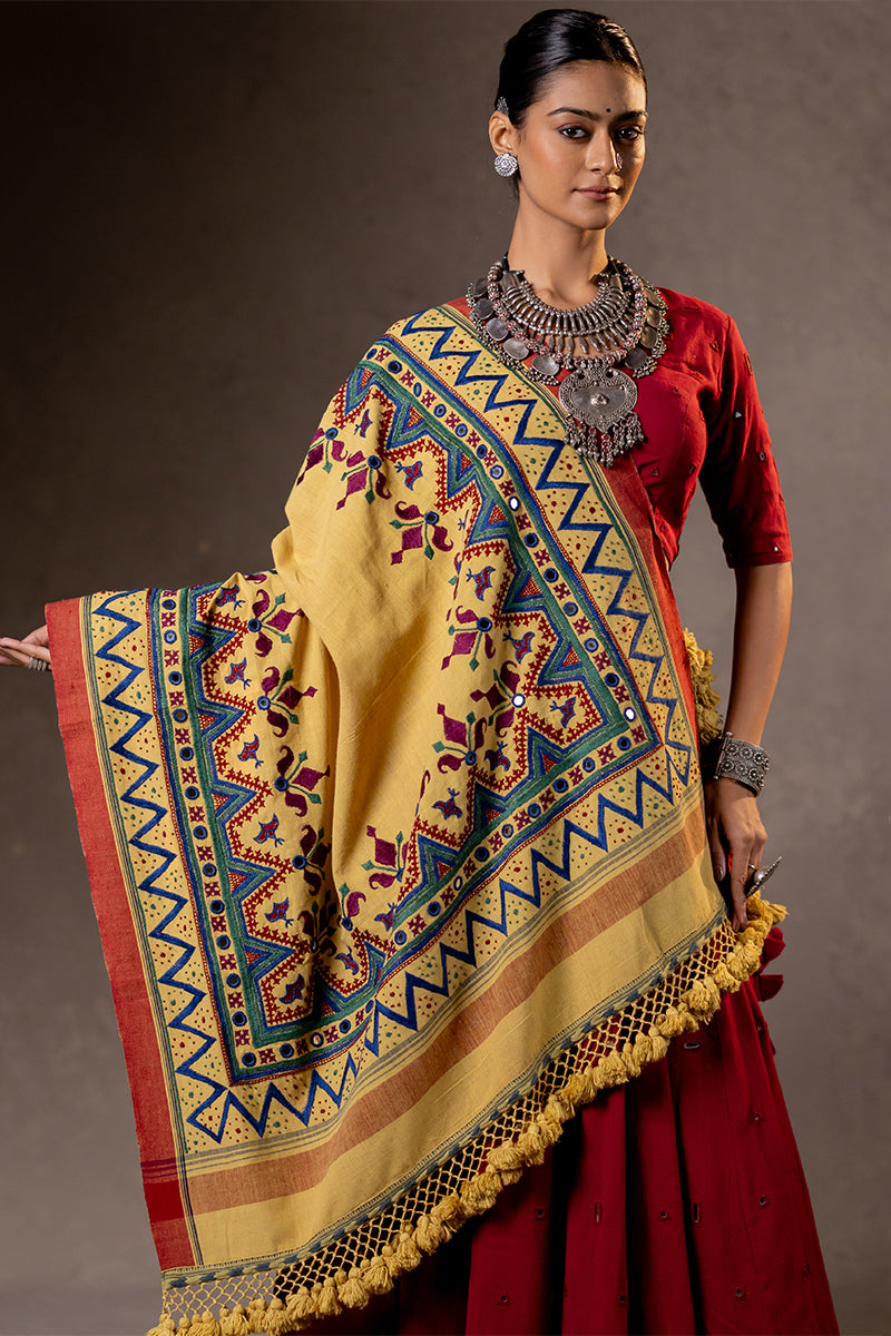 Prakash - Rabari Embroidered Dupatta