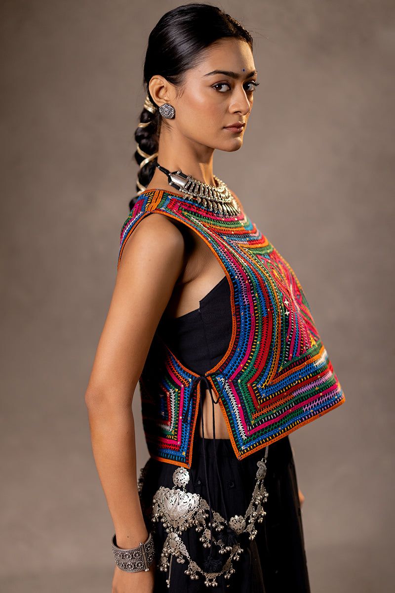 Raas - Katab Embroidered Overlay