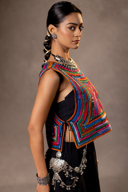 Raas - Katab Embroidered Overlay