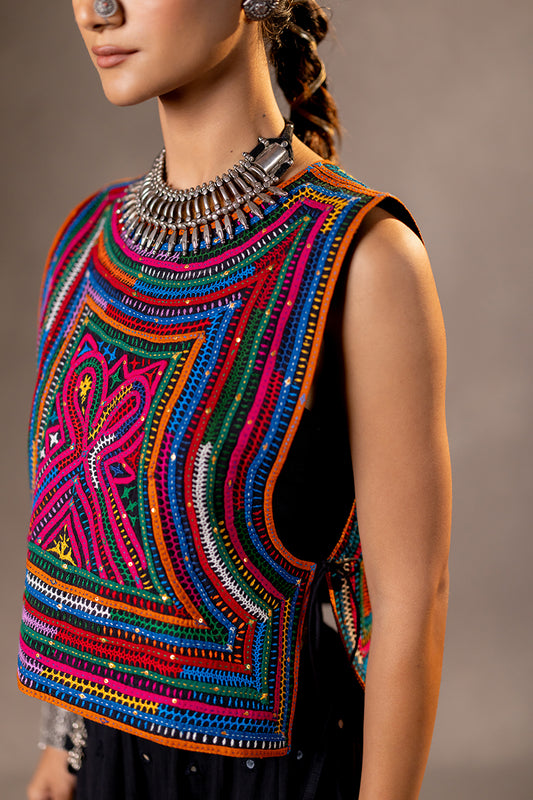 Raas - Katab Embroidered Overlay
