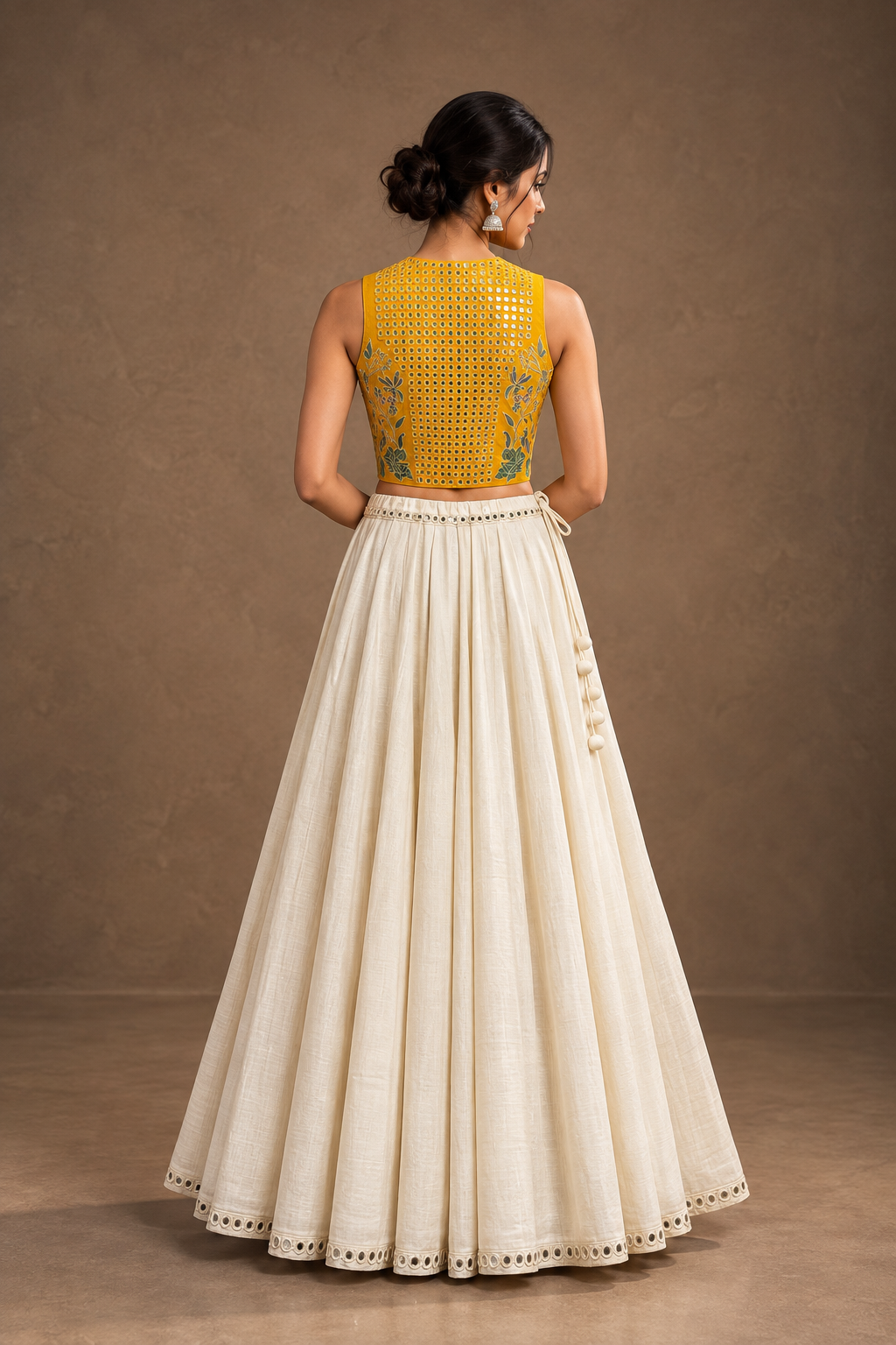 Sheri - Handwoven Khadi Chaniya