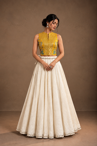Sheri - Handwoven Khadi Chaniya