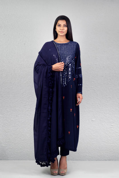 Indigo abha toran yoke kurta