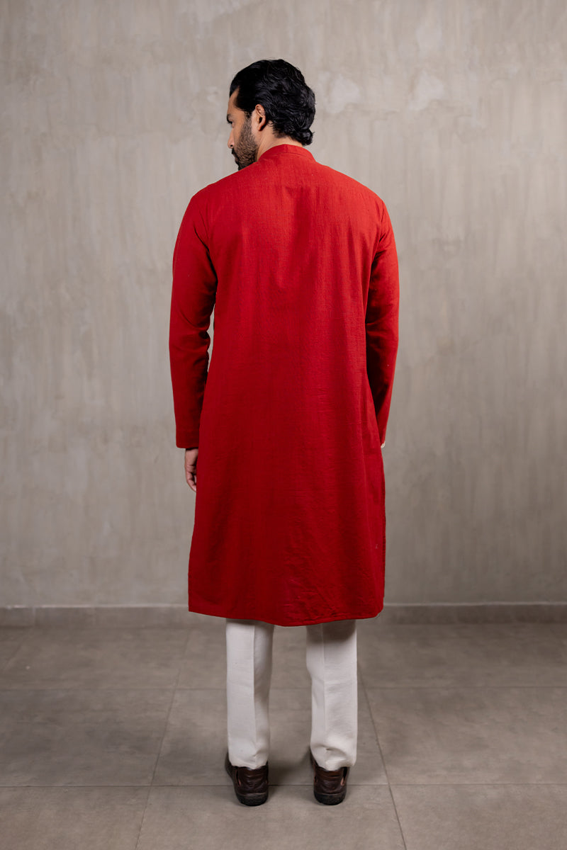 Hand Embroidered Ahir Buta Kurta