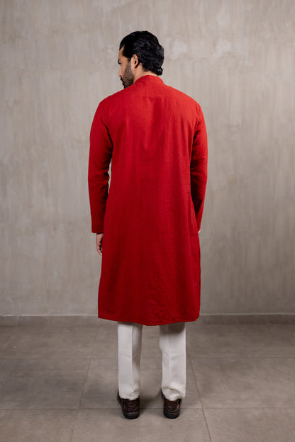 Hand Embroidered Ahir Buta Kurta