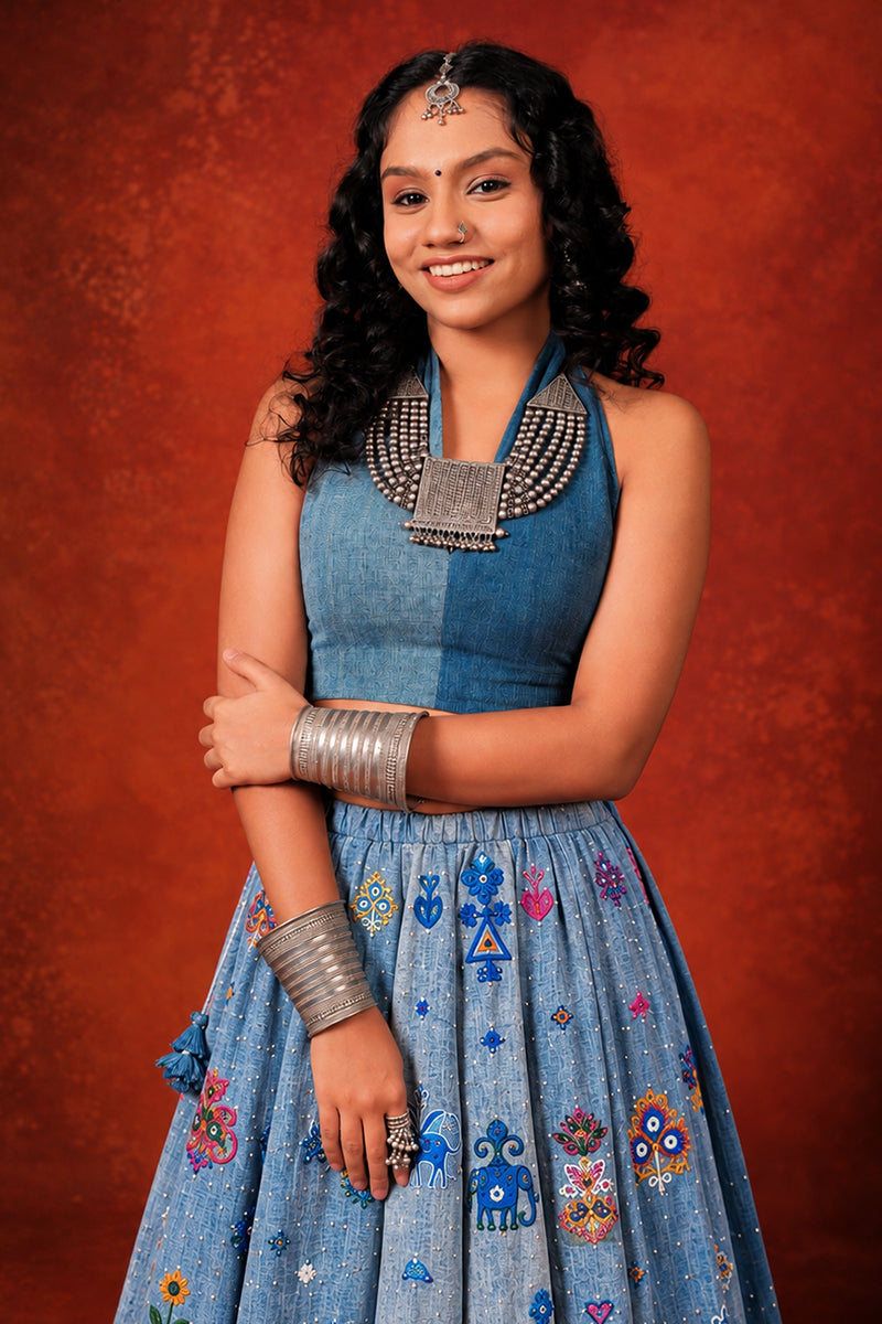 Mehfil - Indigo Blue Blouse