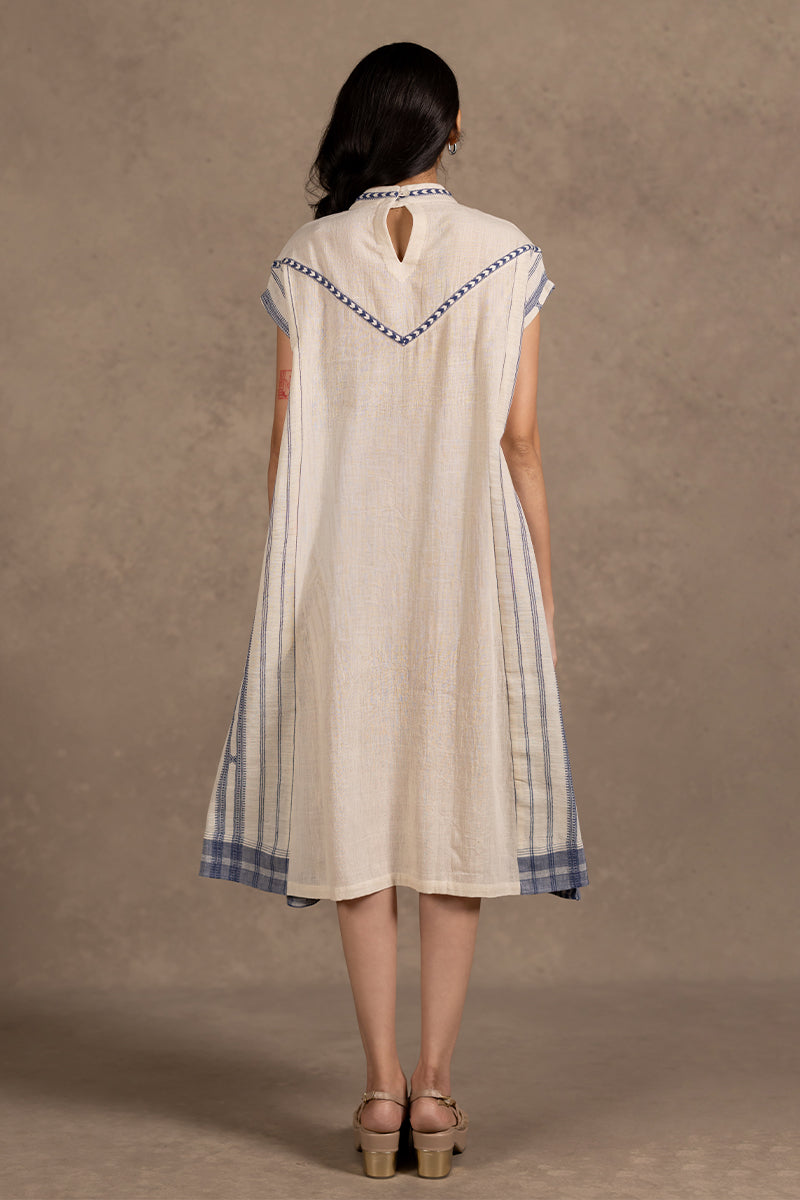 Off White Kala Cotton Cap Sleeve Dress