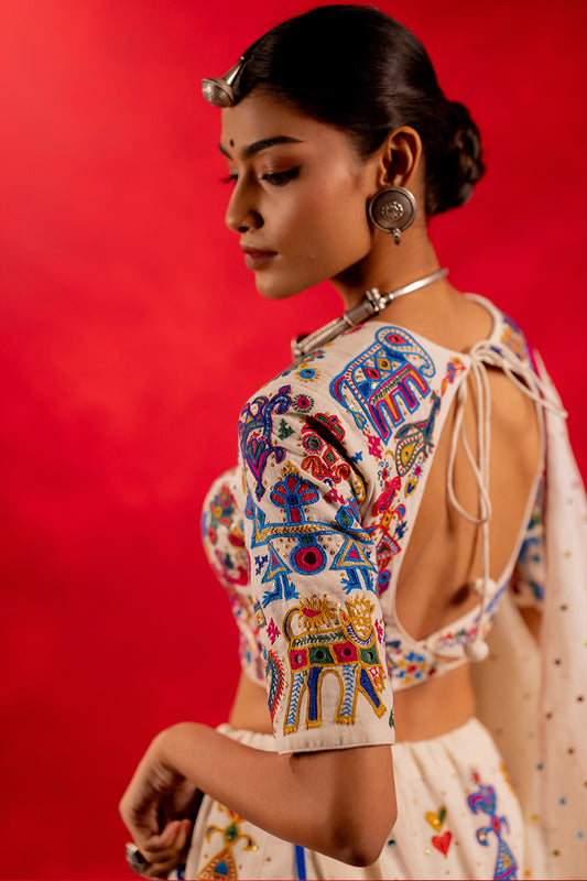 Navrang - Hand Embroidered Blouse