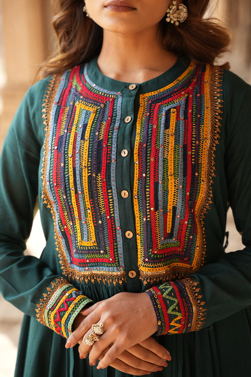 Katab rang yoke kurta