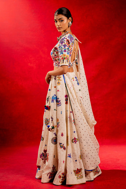 Navrang - Hand Embroidered Dupatta