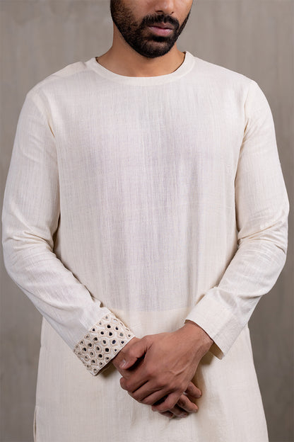 Handwoven Over-lap Kurta Set