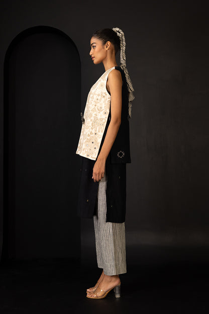 Black dholki tunic