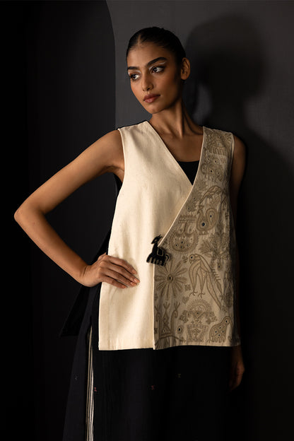 Horse button vest