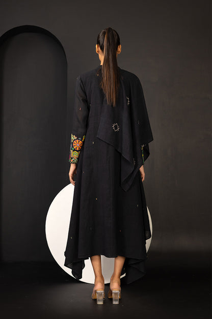 Draped panel dress