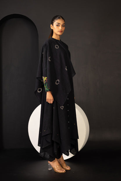 Draped panel dress