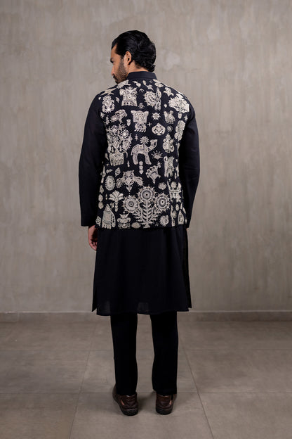 Ahir Hand Embroidered Bandhgala
