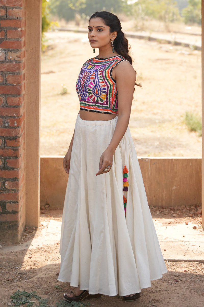 Katab Embroidered Crop Top