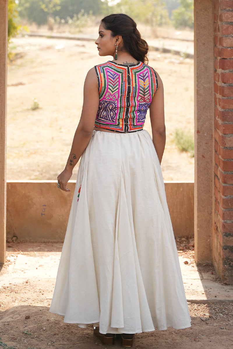 Katab Embroidered Crop Top