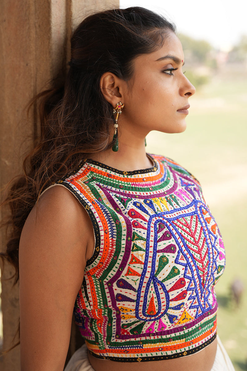 Katab Embroidered Crop Top