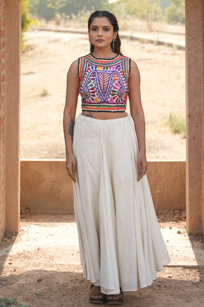 Katab Embroidered Crop Top