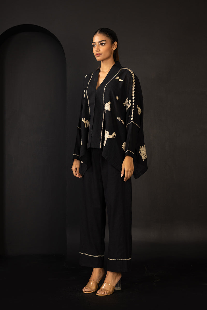 Ahir butta cape top