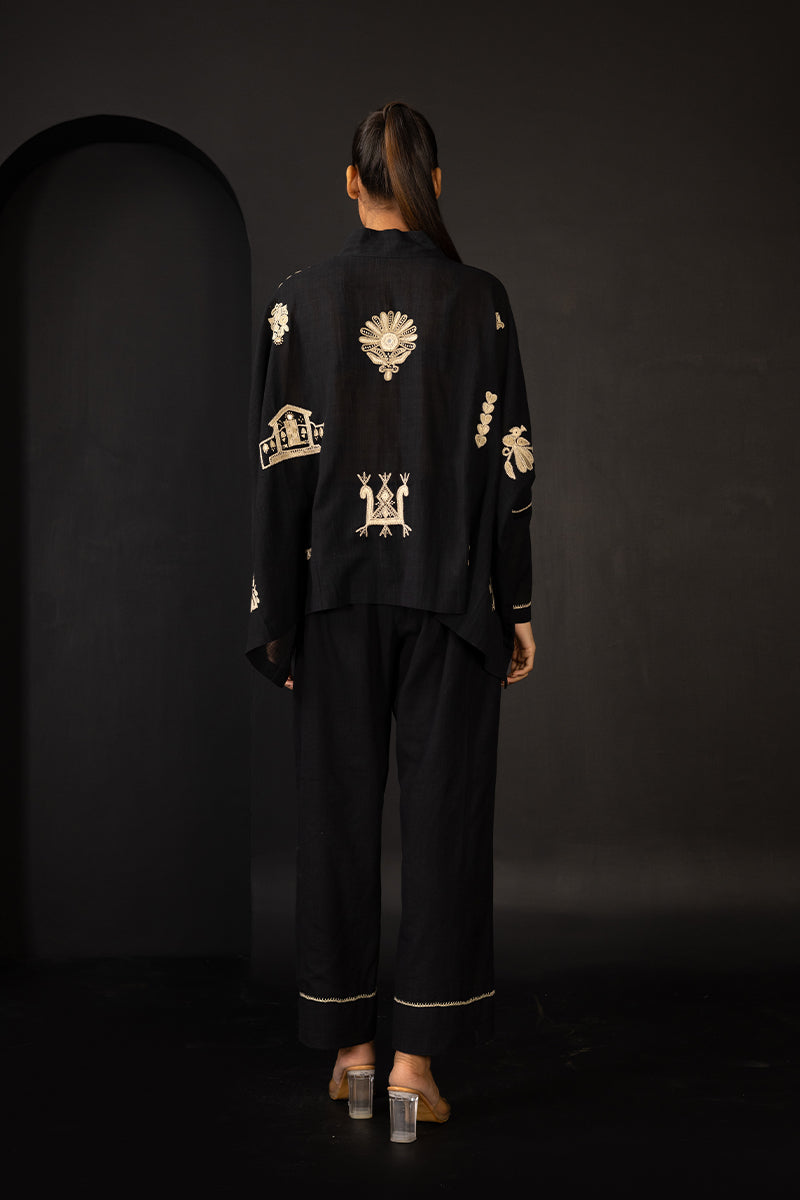 Ahir butta cape top
