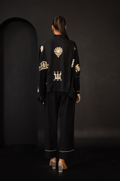 Ahir butta cape top