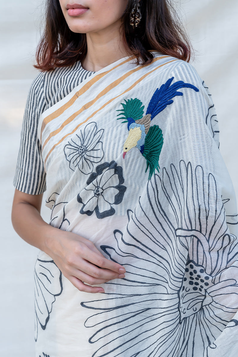 Songs of the Sky Saree
