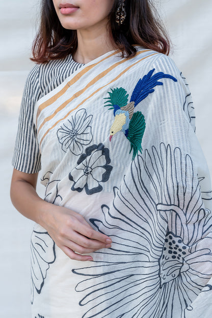 Songs of the Sky Saree