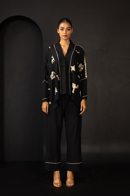 Ahir butta cape top