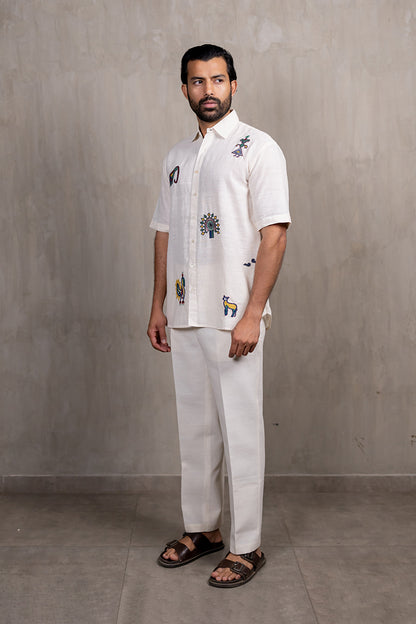 Ahir Hand Embroidered Shirt